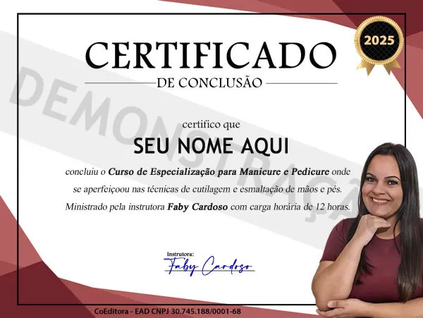 Modelo do certificado de conclusão